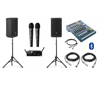 Акустическая система JBL EON710 с Bluetooth + микрофоны | 2x650Вт